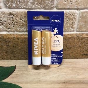 3/$20 - Nivea Vanilla Buttercream Lip Balm Duo